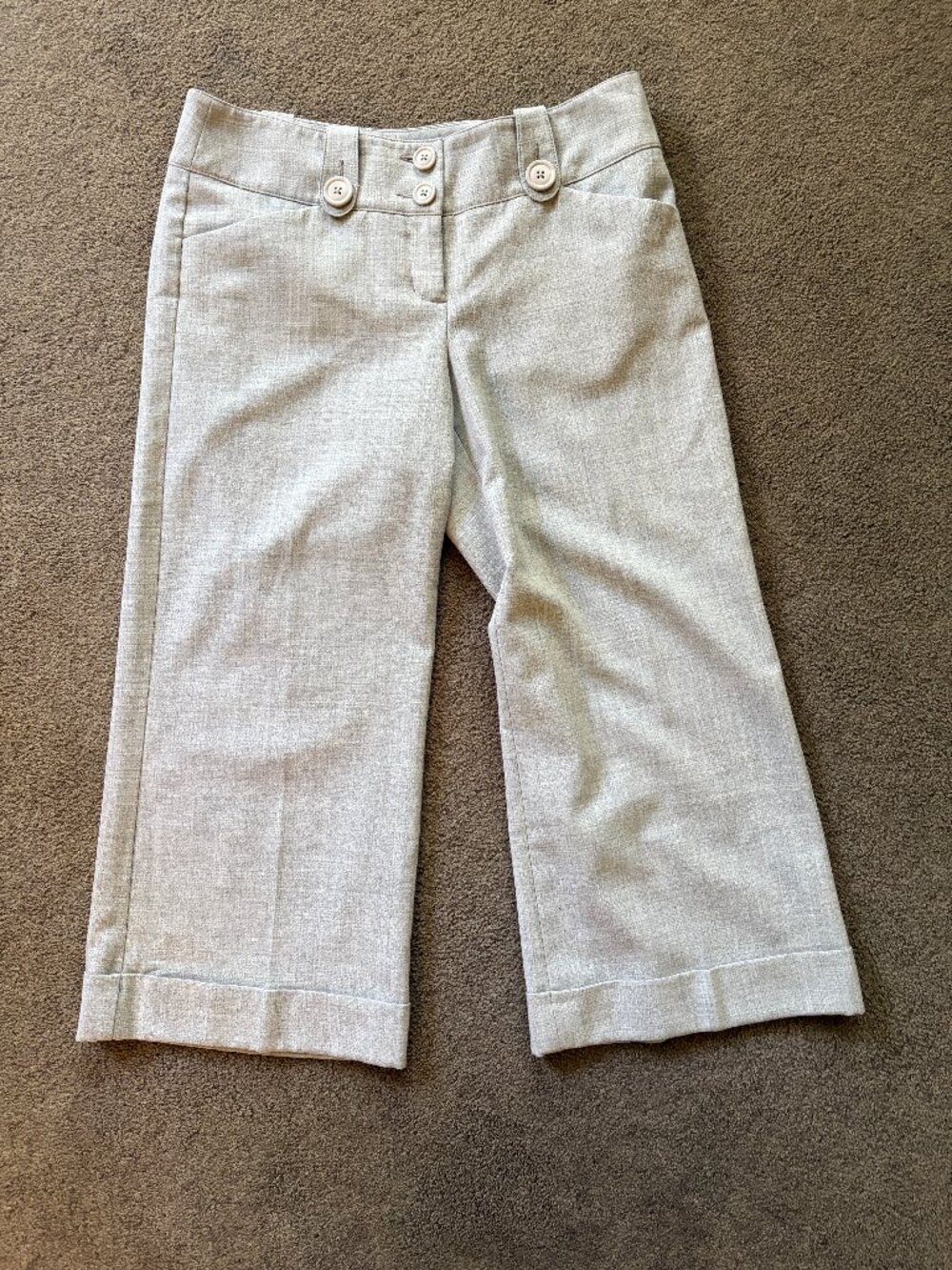 Express Design Studio Editor Light Grey Slacks - Size 6
